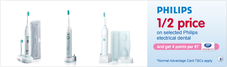 Half price on selected Philips Dental